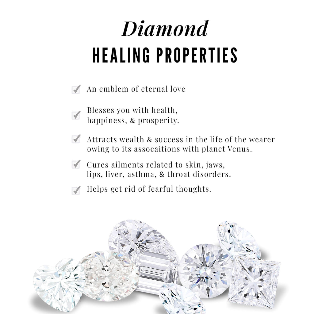 Natural Diamond Interlocked Heart Pendant Necklace