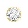Bezel Set Diamond Solitaire Conch Earring