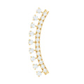 Minimal Diamond Crawler Earring for Cartilage Piercing