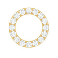 Brilliant Cut Diamond Circle Earring for Helix Piercing