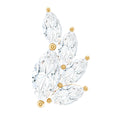 Marquise Diamond Cluster Helix Earring with Flat Back