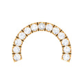 Certified Diamond Half Circle Earring for Piercing
