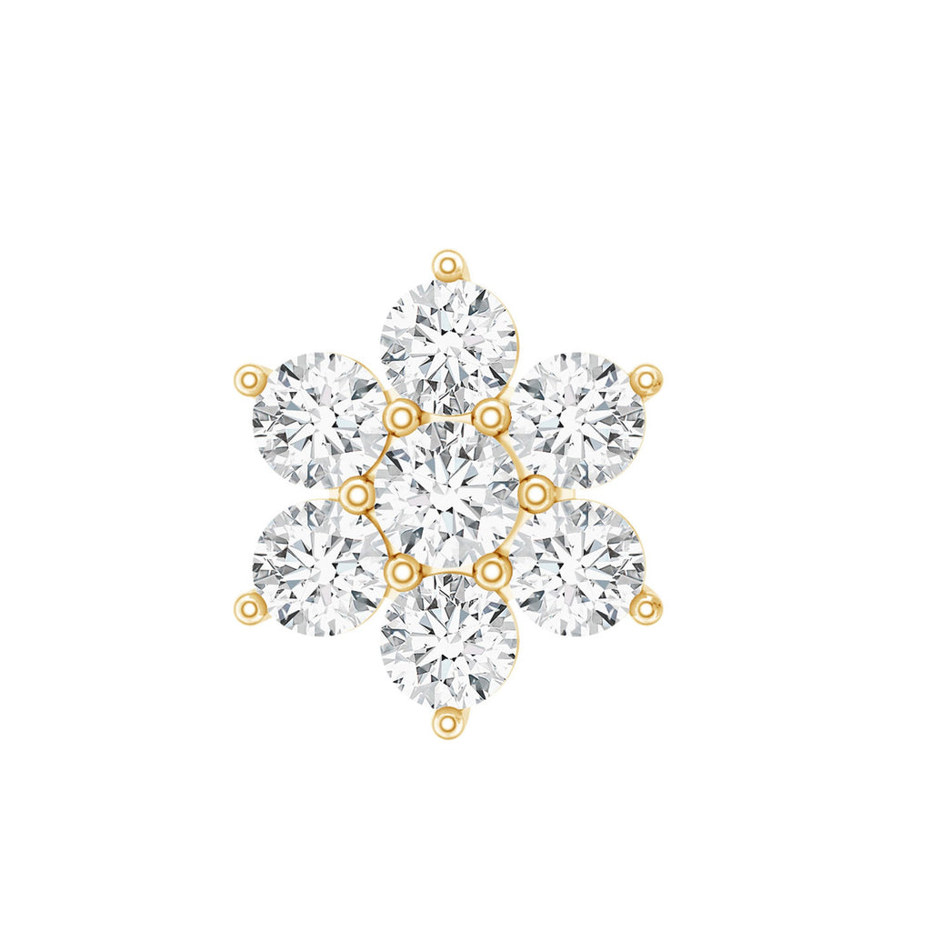 Simple Diamond Flower Cartilage Earring