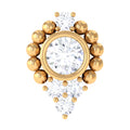 Bezel Set Diamond Minimalist Earring for Tragus Piercing