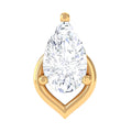 Pear Shape Diamond Solitaire Earring for Helix Piercing