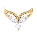 Marquise Diamond Leaf Earring for Cartilage Piercing