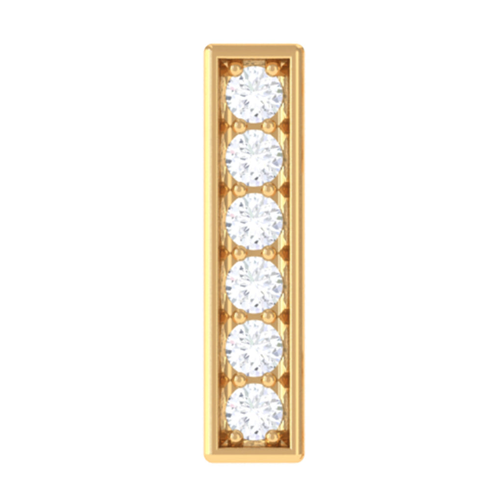 Diamond Bar Earring for Tragus Piercing