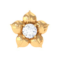 Minimal Diamond Flower Earring for Helix Piercing
