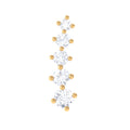 Minimal Graduated Diamond Crawler Earring