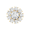 Certified Diamond Cluster Stud Earring with Flat Back