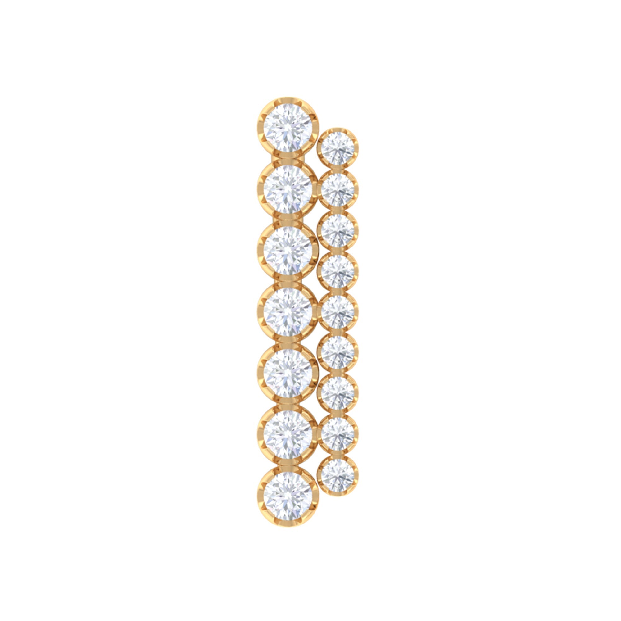 Diamond Ear Climber Cartilage Earring