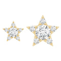 Minimalist Diamond Star Earring for Tragus Piercing