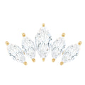Certified Marquise Cut Diamond Helix Earring for Women