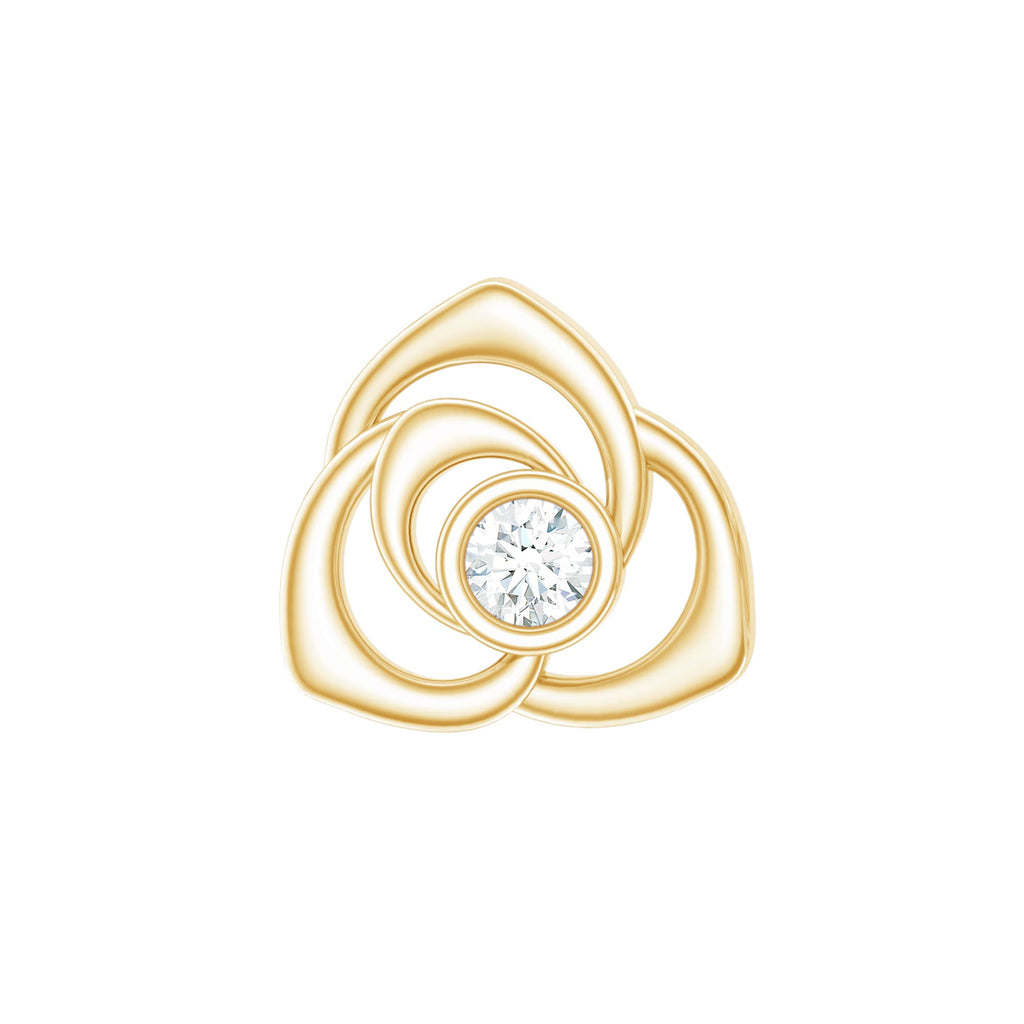 Nature Inspired Diamond Floral Earring for Cartilage Piercing