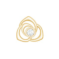 Nature Inspired Diamond Floral Earring for Cartilage Piercing