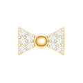 Diamond Bow Earring for Helix Piercing