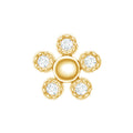 Diamond Floral Cartilage Earring