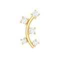 Diamond Curved Crawler Earring