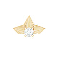 Minimalist Diamond Floral Earring for Cartilage Piercing