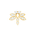 Diamond Dragon Fly Earring for Helix Piercing