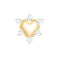 Diamond Heart Upper Lobe Earring