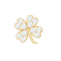 Diamond Four Leaf Clover Tragus Earring