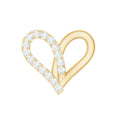 Diamond Heart Earring for Helix Piercing