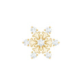 Diamond Snowflake Earring for Upper Lobe Piercing