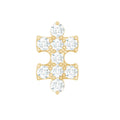 Diamond Puzzle Piece Earring for Helix Piercing