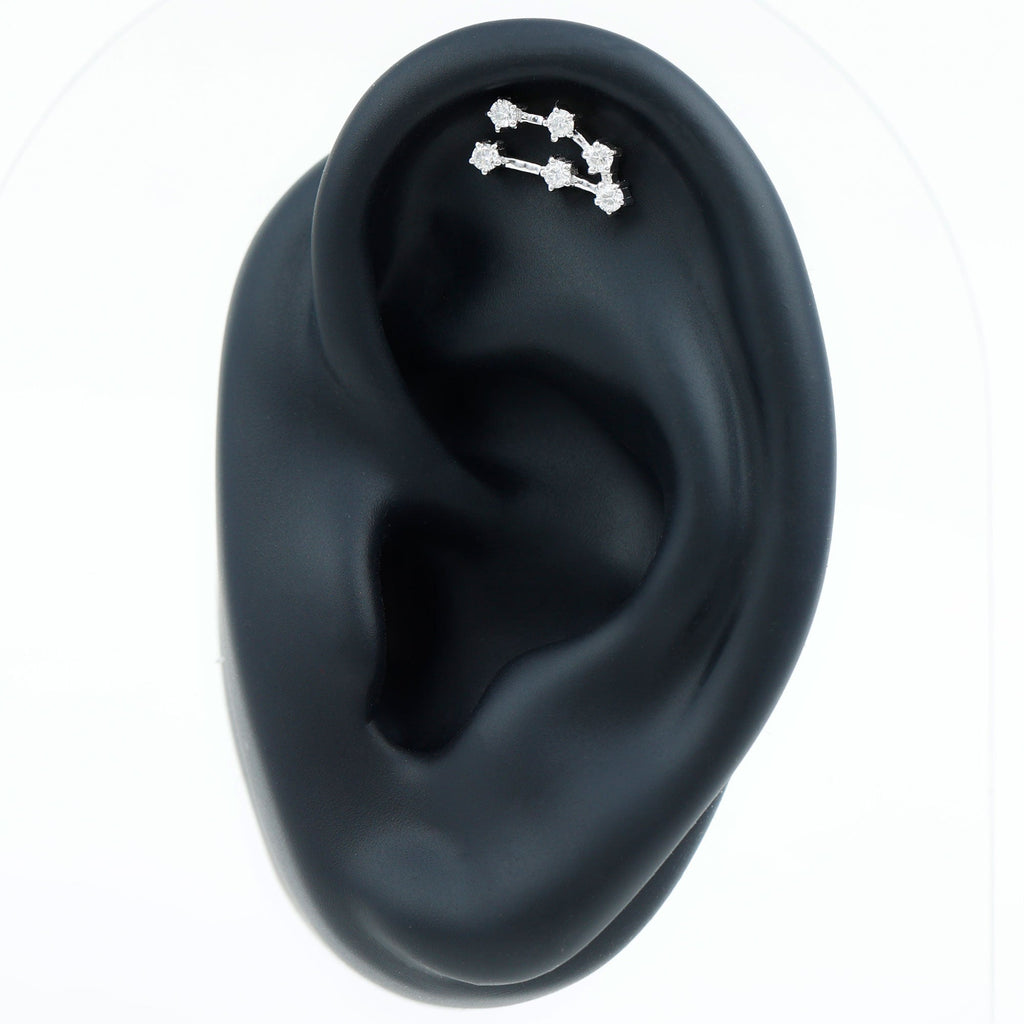 Diamond Capricorn Constellation Helix Piercing Earring