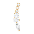 Genuine Diamond Crawler Earring for Cartilage Piercing
