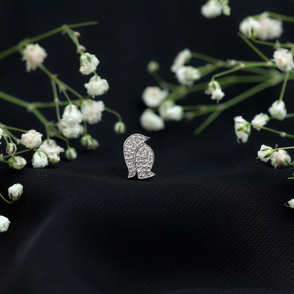 Cute Diamond Penguin Earring for Cartilage Piercing