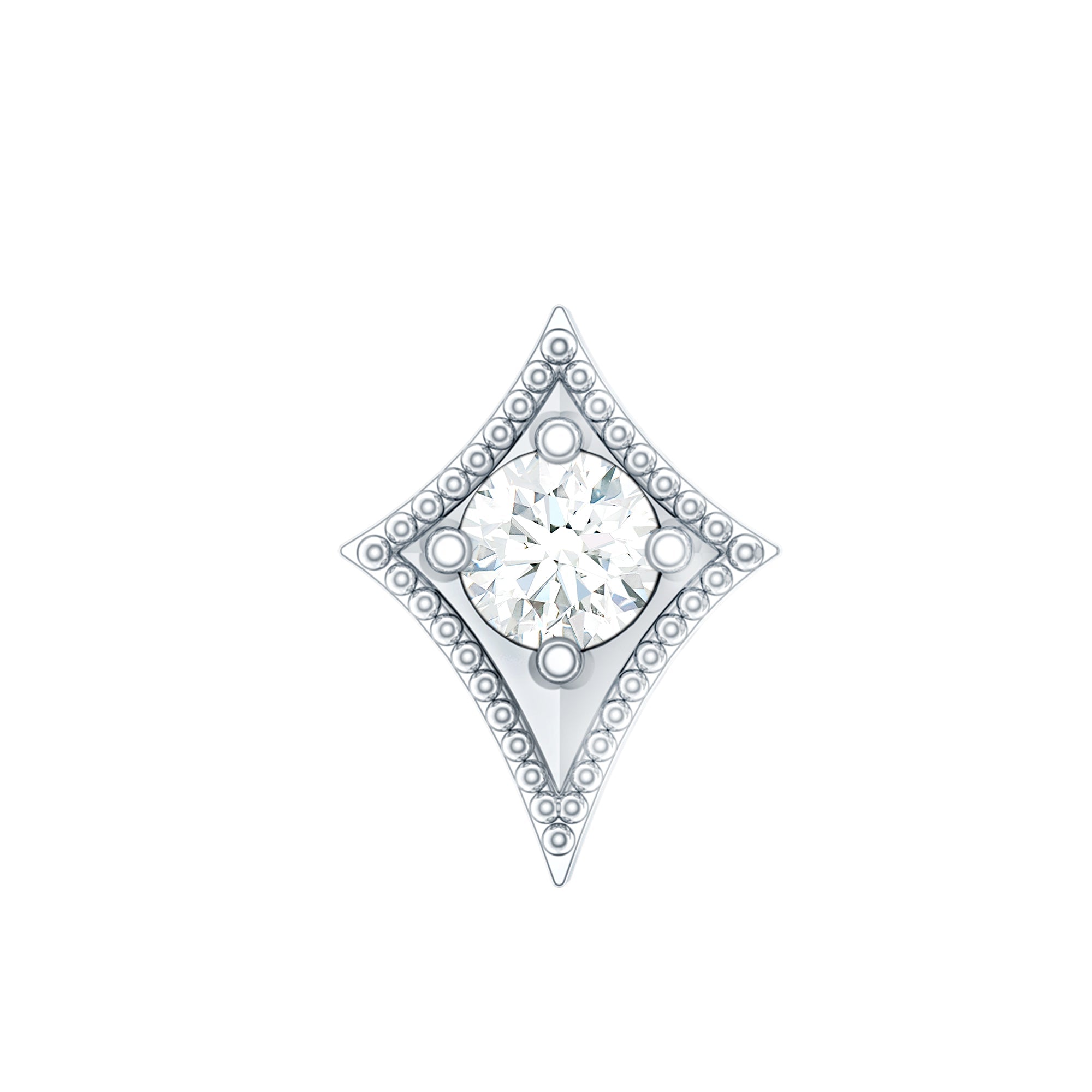 Diamond Kite Shape Tragus Earring