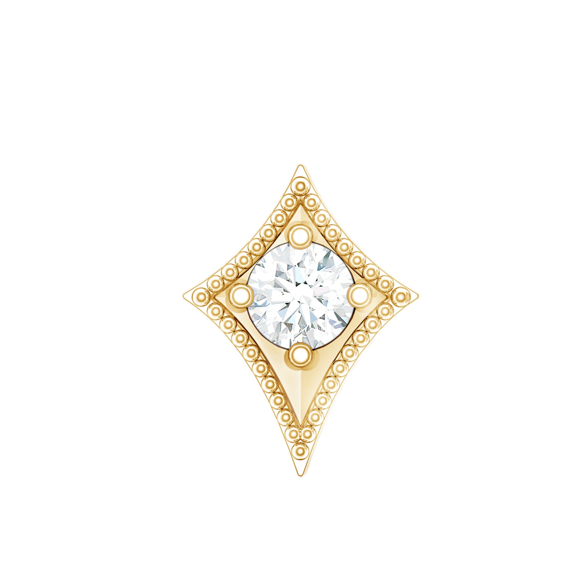 Diamond Kite Shape Tragus Earring