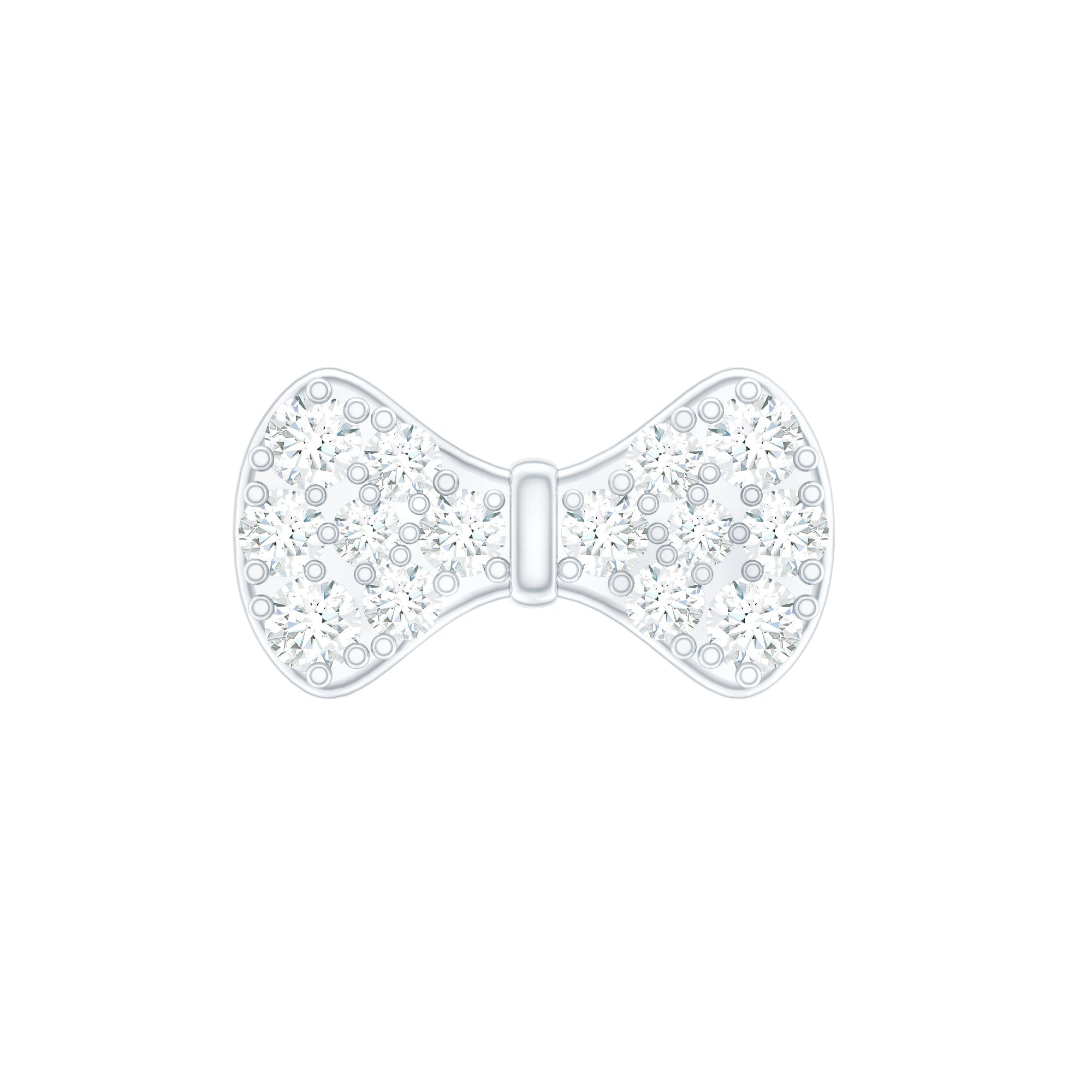 Cute Diamond Bow Earring for Tragus Piercing