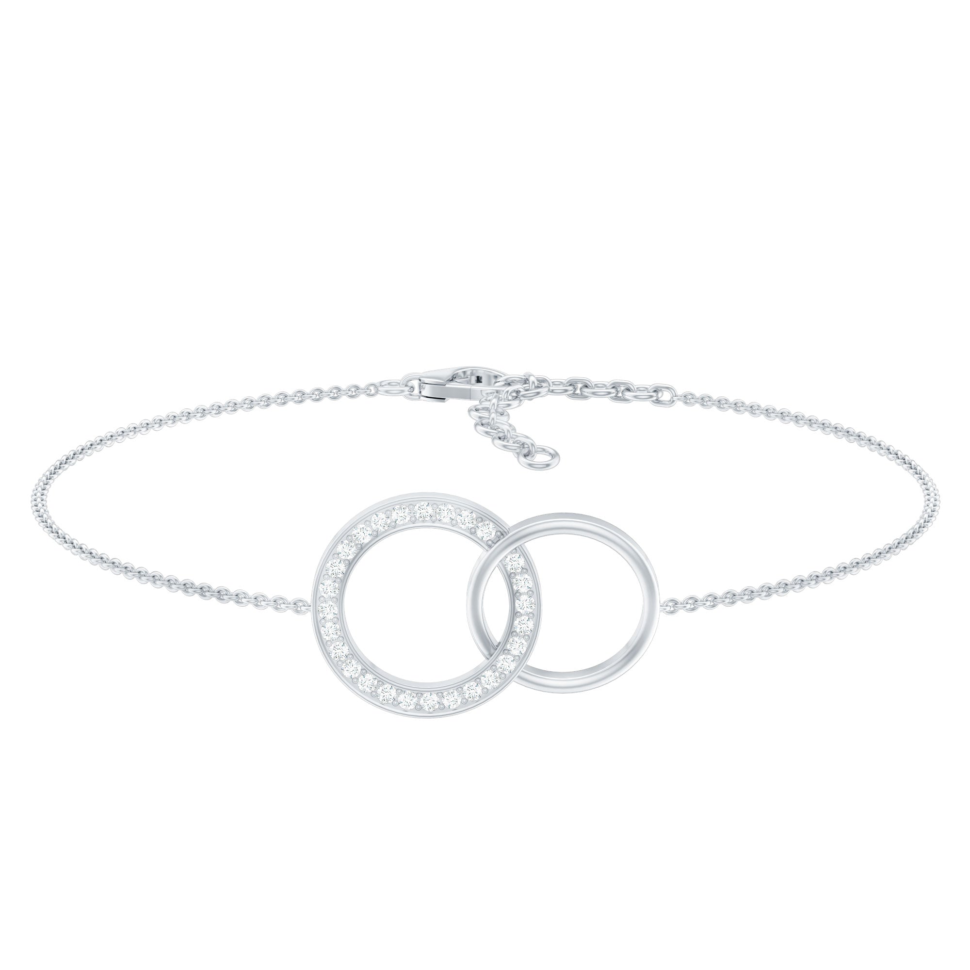 Diamond Eternity Chain Bracelet For Women