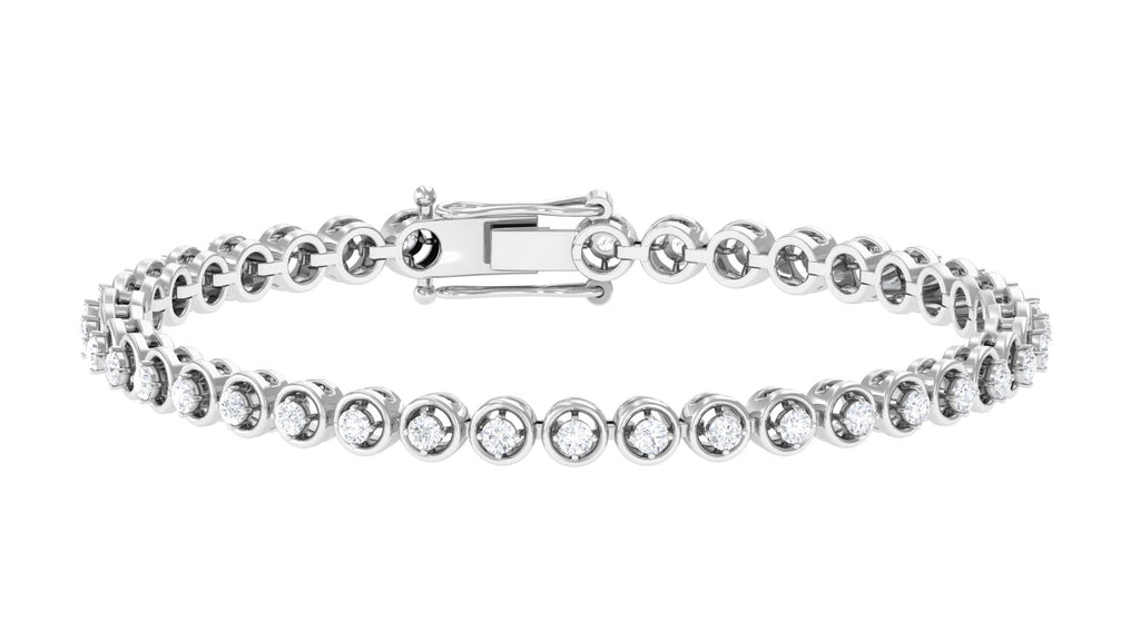 Cubic Zirconia Diamond Tennis Bracelet