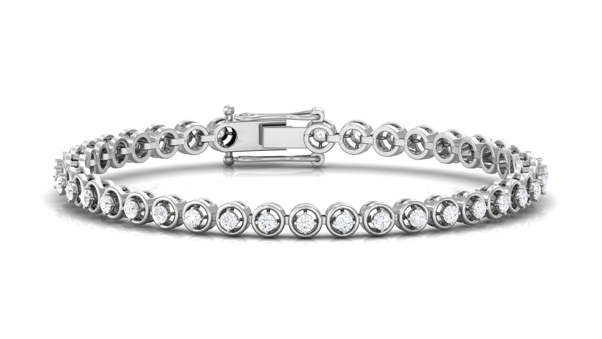 Cubic Zirconia Diamond Tennis Bracelet