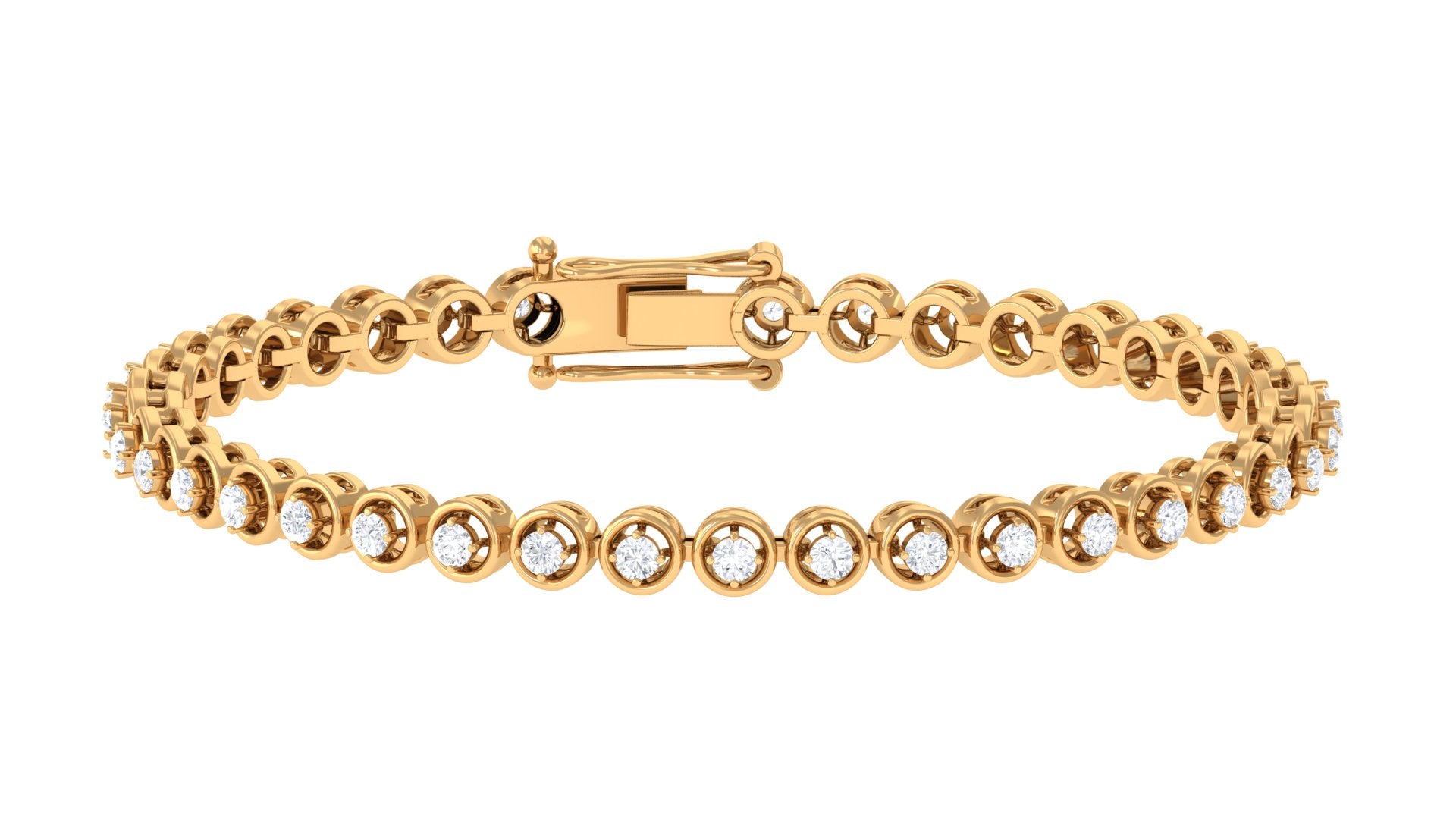 Cubic Zirconia Diamond Tennis Bracelet