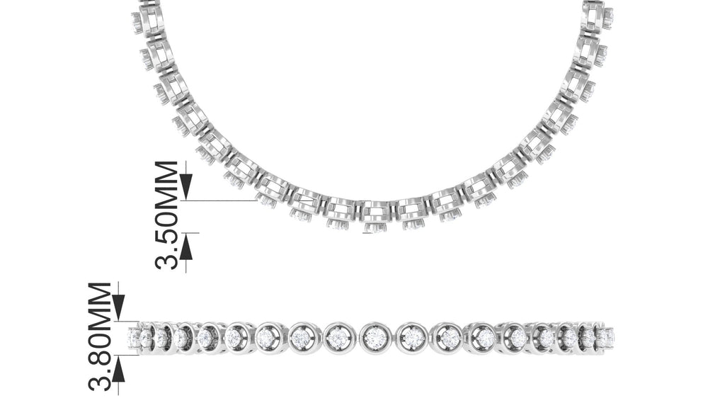 Cubic Zirconia Diamond Tennis Bracelet