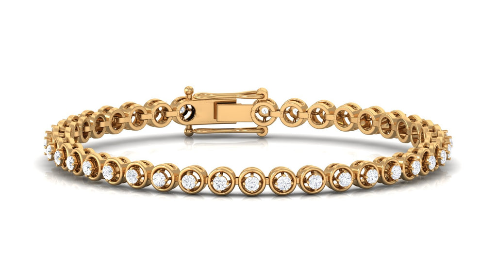 Cubic Zirconia Diamond Tennis Bracelet