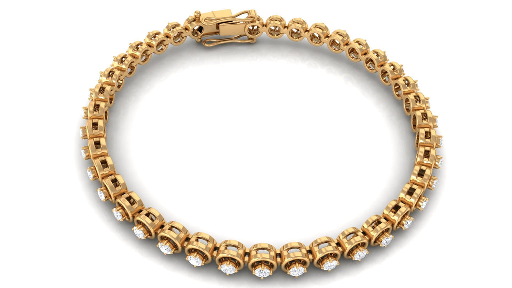Cubic Zirconia Diamond Tennis Bracelet