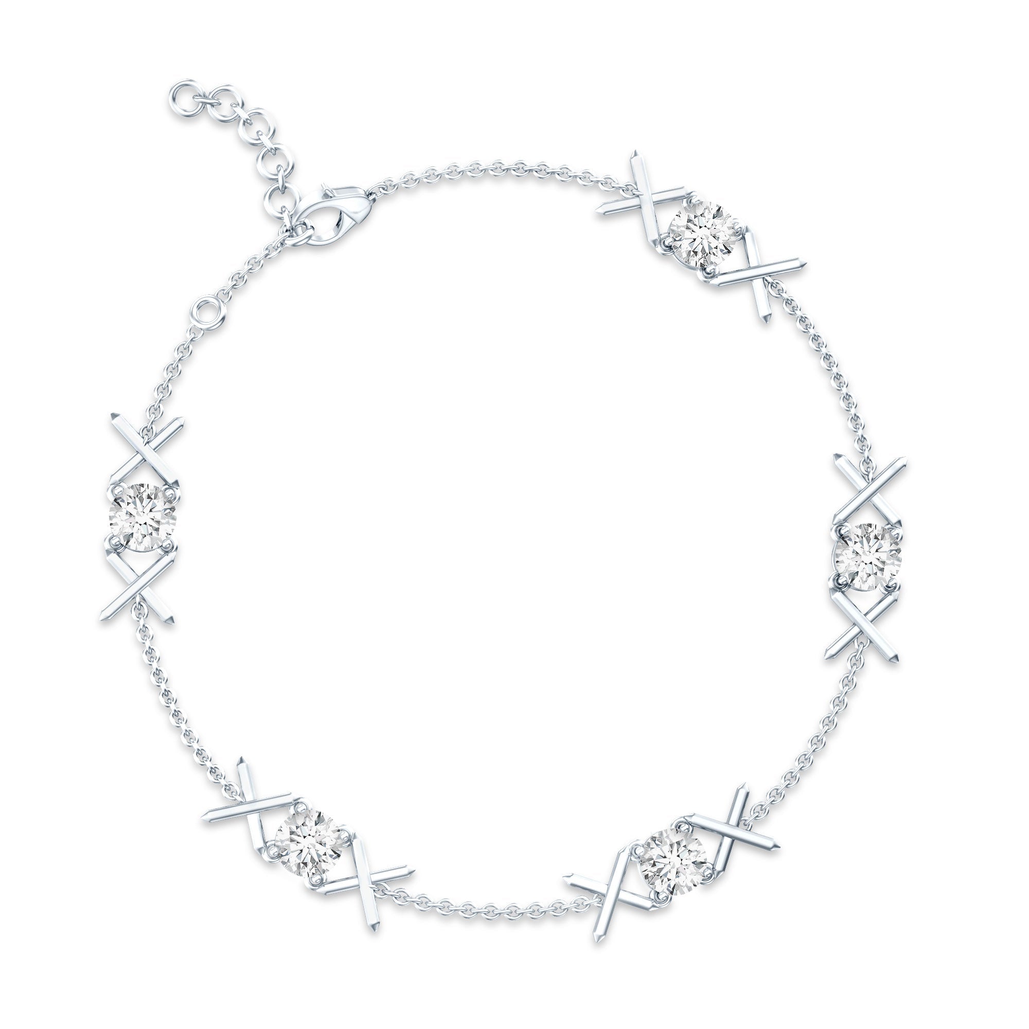 Certified Lab Grown Diamond Bridal Bracelet