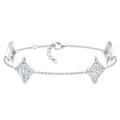 Certified Princess Cut Lab Grown Diamond Bridal Bracelet