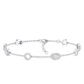 Lab Grown Diamond Bridal Station Chain Bracelet