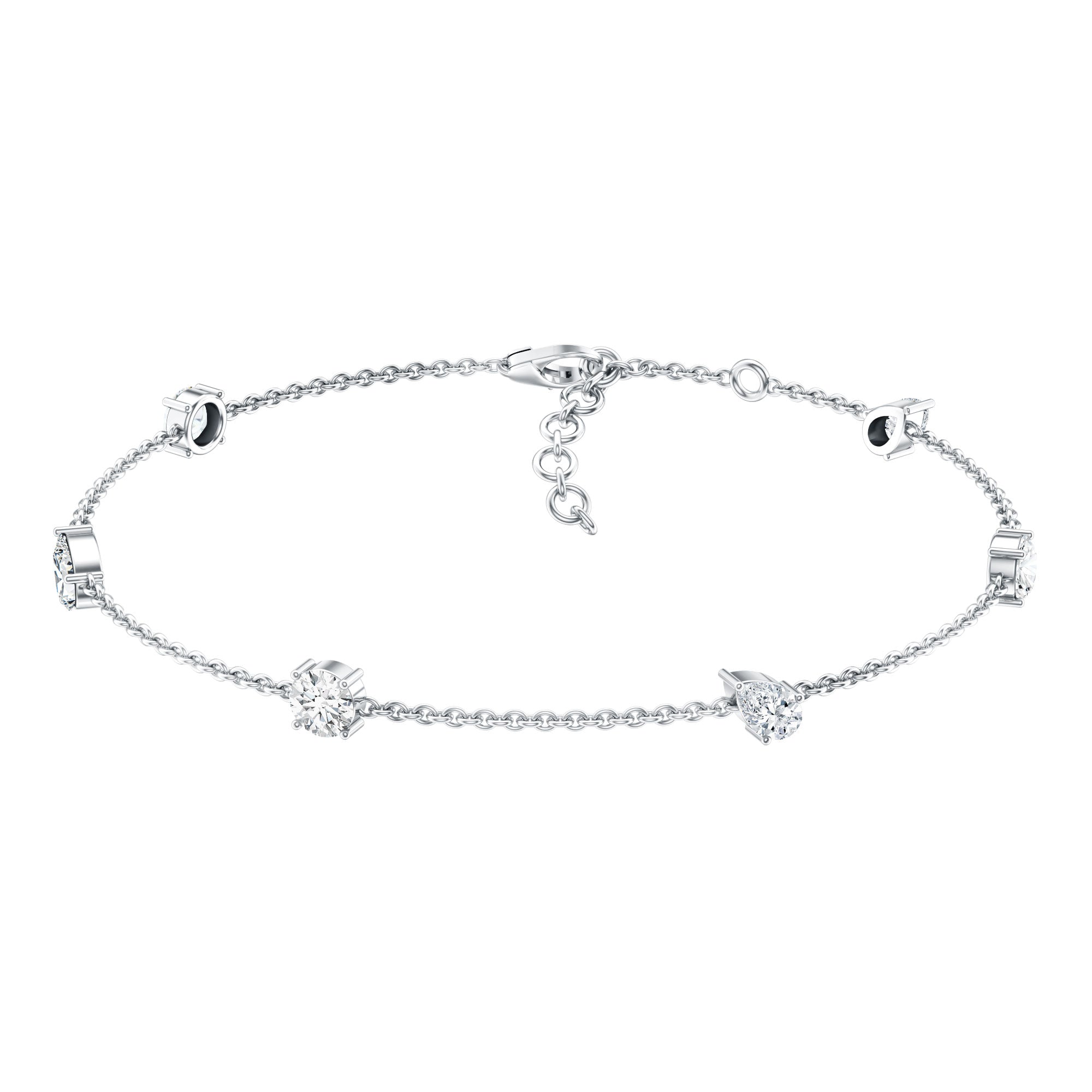 Certified Lab Grown Diamond Stackable Chain Bracelet