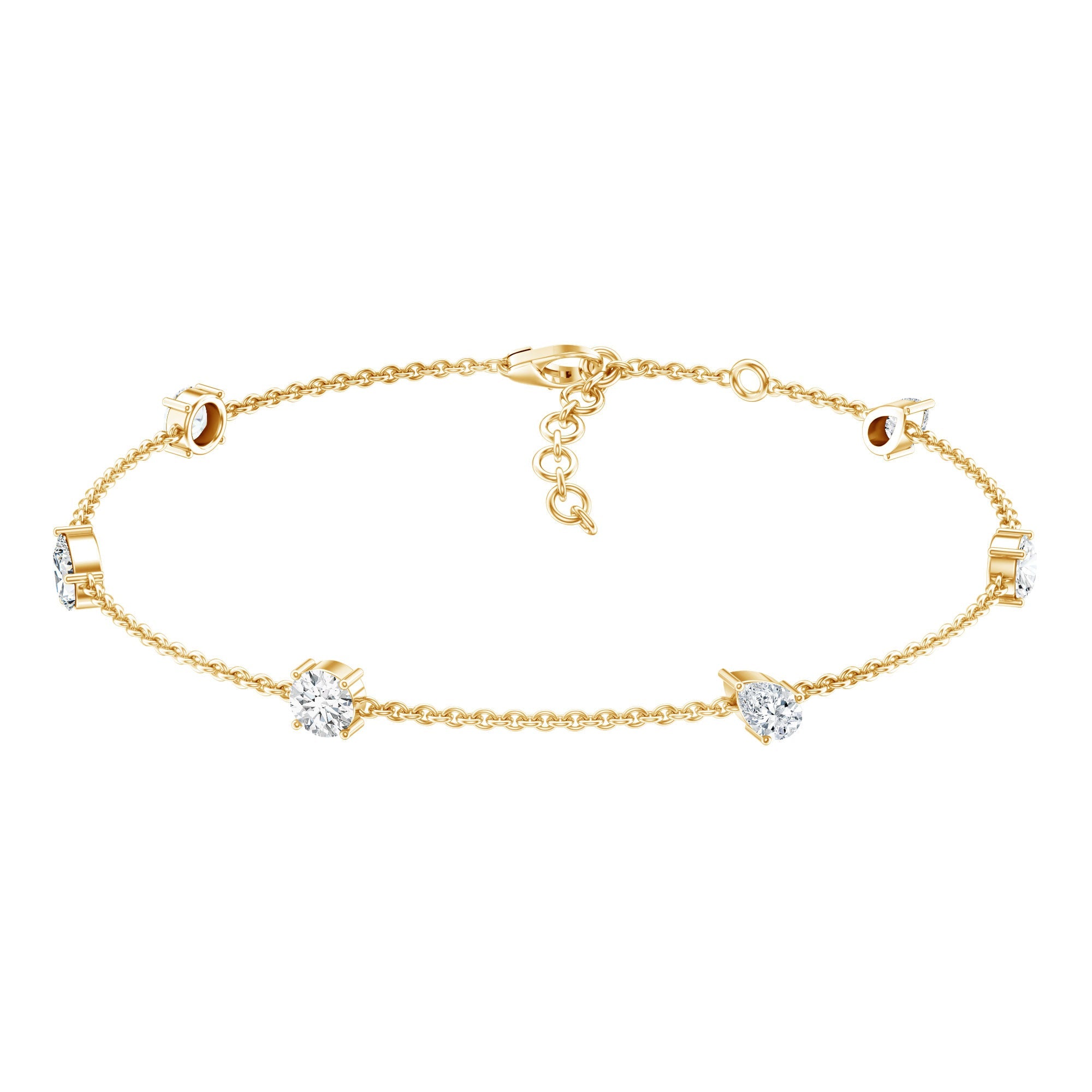 Certified Lab Grown Diamond Stackable Chain Bracelet