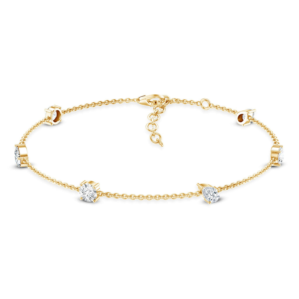Certified Lab Grown Diamond Stackable Chain Bracelet