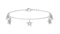 Certified Diamond Star Charm Bracelet For Women