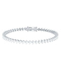 Lab Grown Diamond Heart Tennis Bracelet for Wedding